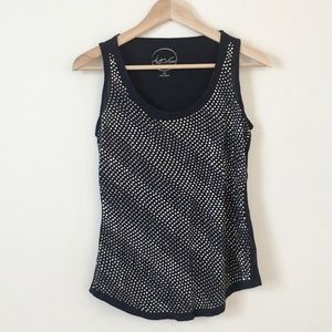 INC studded navy tank top